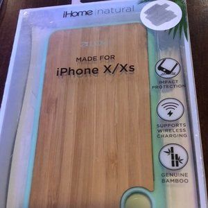 New Iphone X/Xs iHome Natural Bamboo case